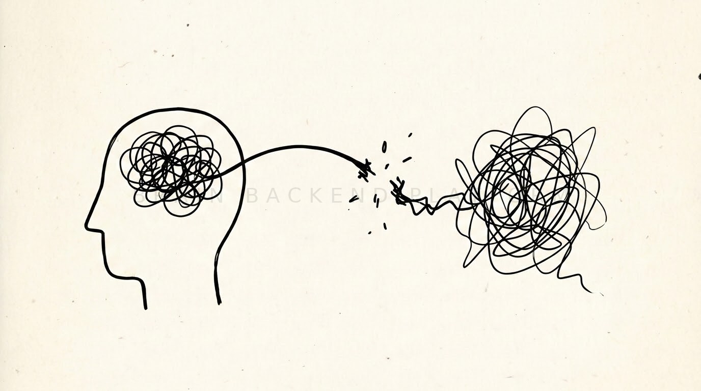 Connection between brain and ideas suddenly cut off