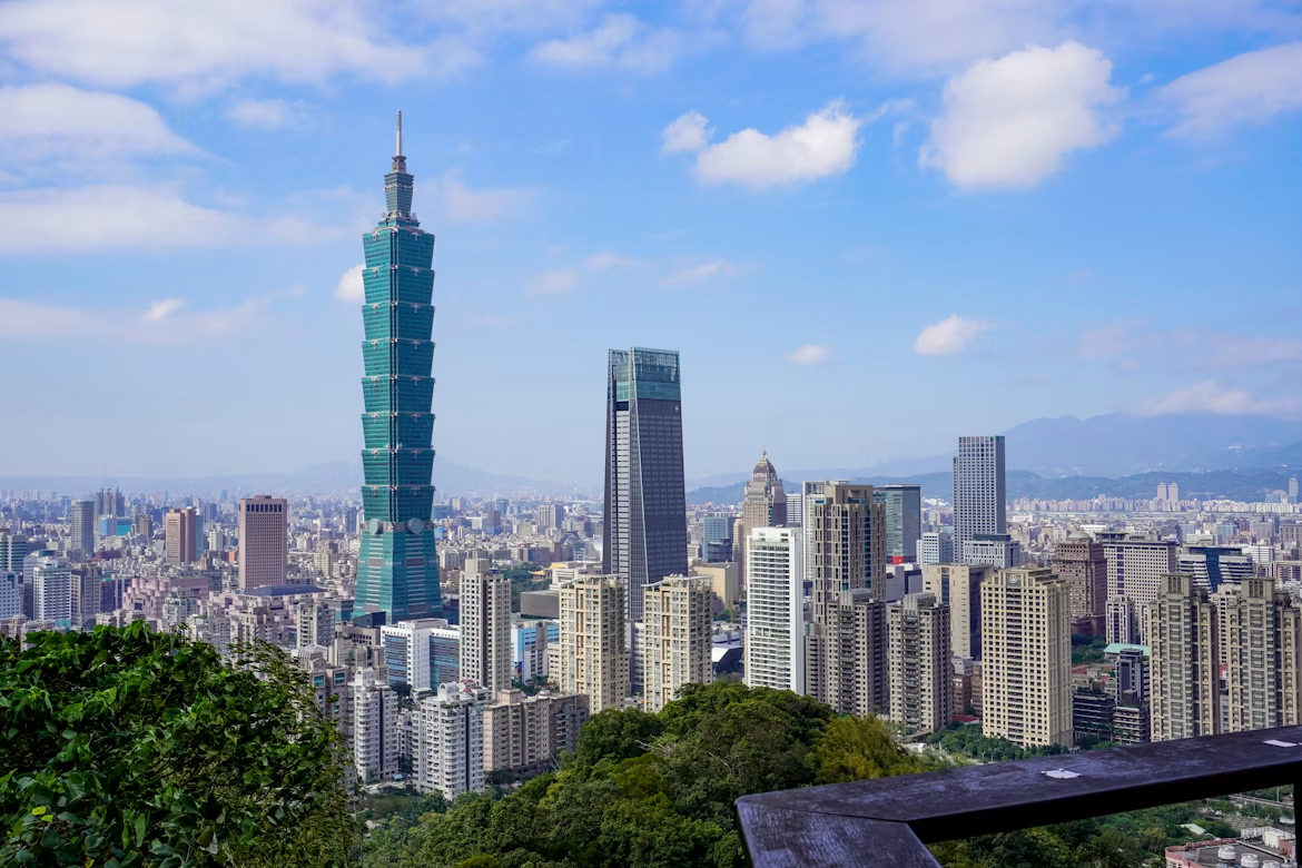 Taipei skyline on a clear day